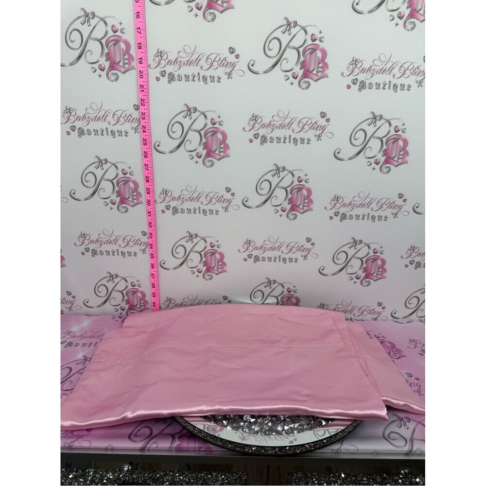 2 pillowcases satin KING SIZE Pink Satin Pillowcase - Solid Light Pink